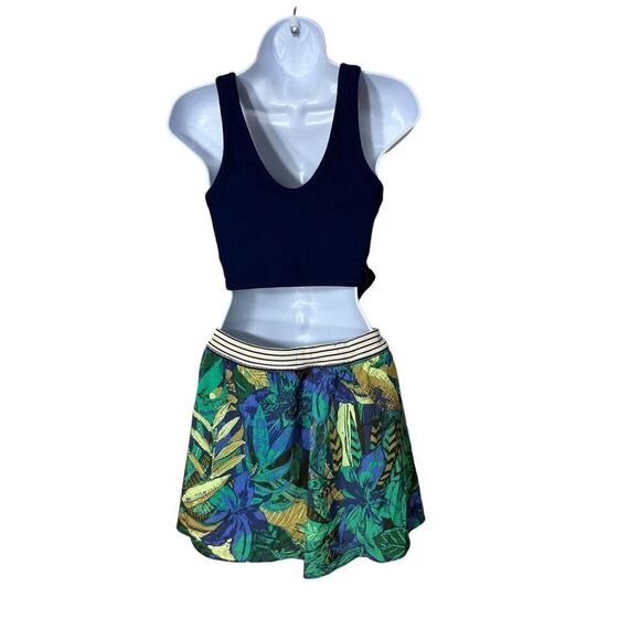 OFFLINE by Aerie Ribbed Cut Out Romper Dress Athletic Blue Womens Size Large NWT - Picture 7 of 13